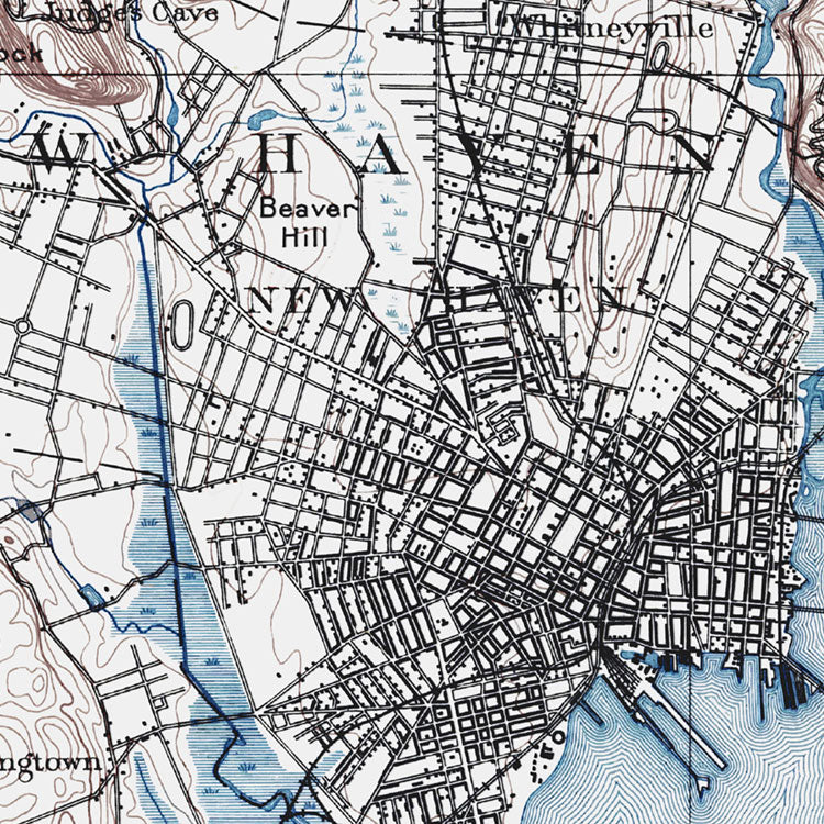 New Haven, CT - 1892 Topographic Map