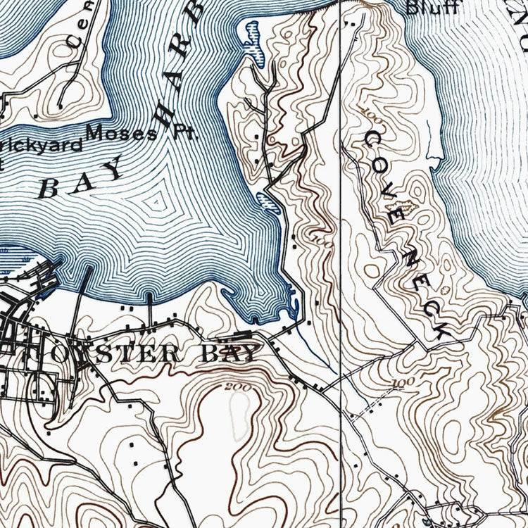 Oyster Bay, NY - 1897 Topographic Map